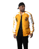 Wind Breaker shishitoren orange bomber jacket model front full view